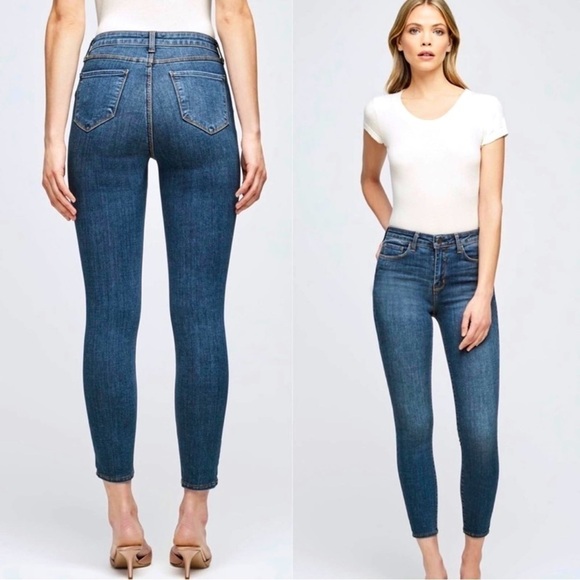 L'AGENCE Margot High Rise Skinny Jean Dark Vintage